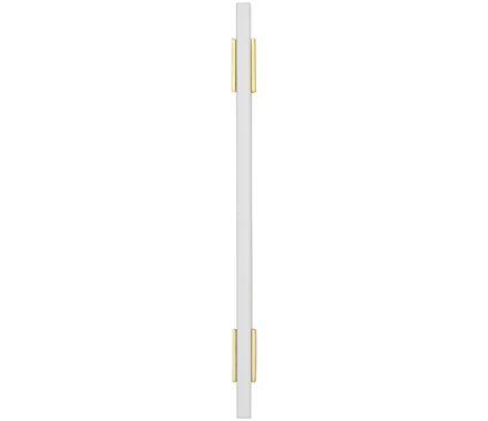 Amerock Cabinet Pull Brushed Gold/White 6-5/16 inch (160 mm) Center to Center Urbanite 1 Pack Drawer Pull Drawer Handle Cabinet Hardware
