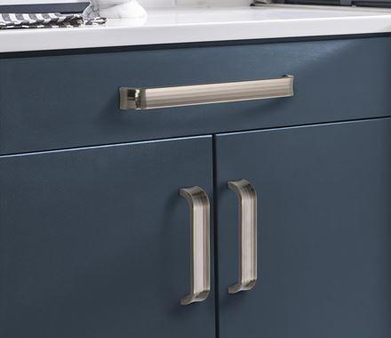 Amerock Cabinet Pull Gunmetal 5-1/16 inch (128 mm) Center to Center Concentric 1 Pack Drawer Pull Drawer Handle Cabinet Hardware