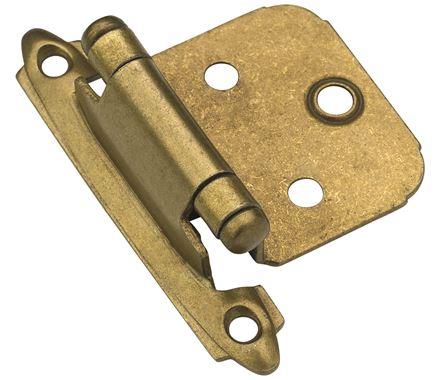 Amerock CM7139BB Self-Closing Hinge with Face Mount and Variable Overlay - Burnished Brass