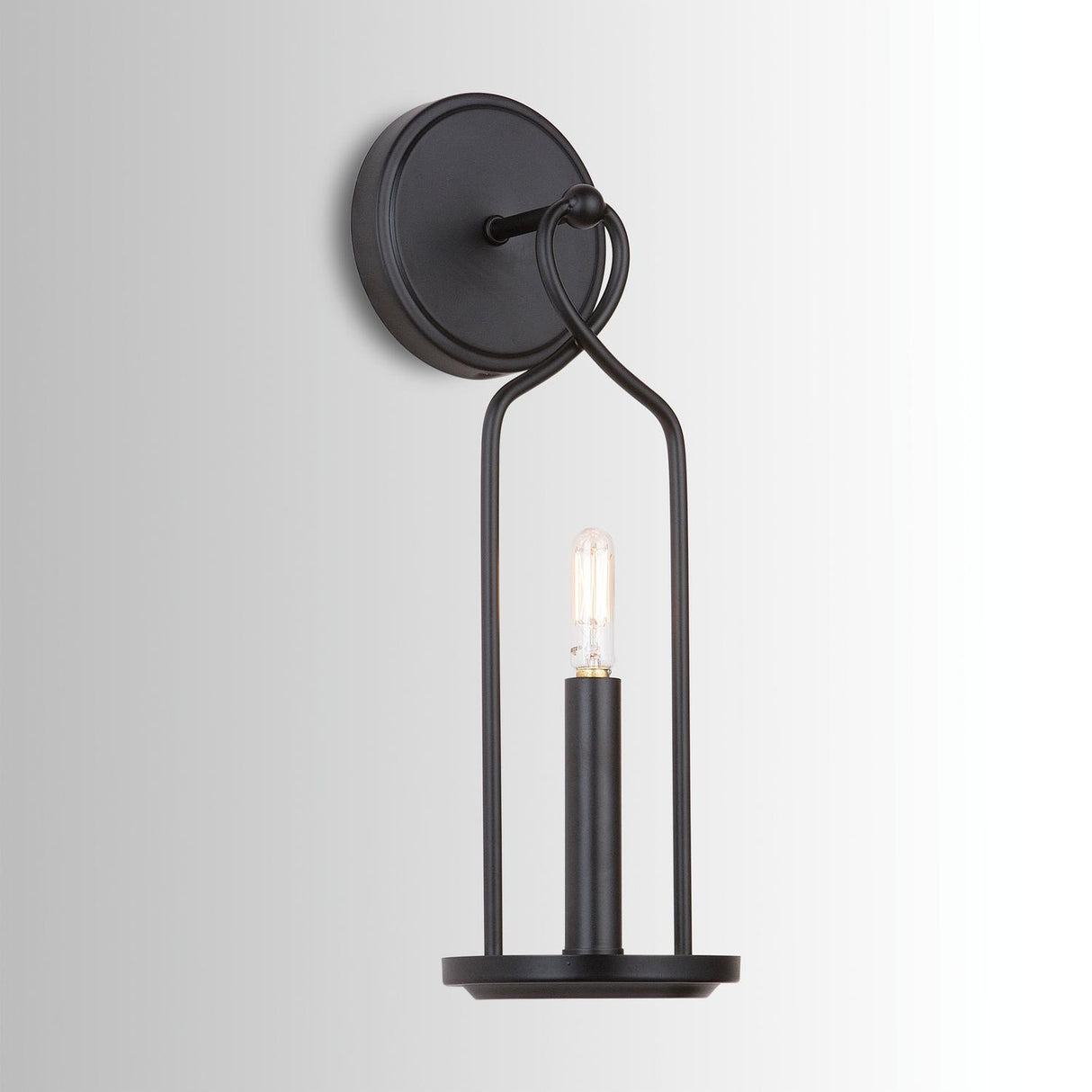 Capital Lighting 631611MB Sonnet 1 Light Sconce Matte Black