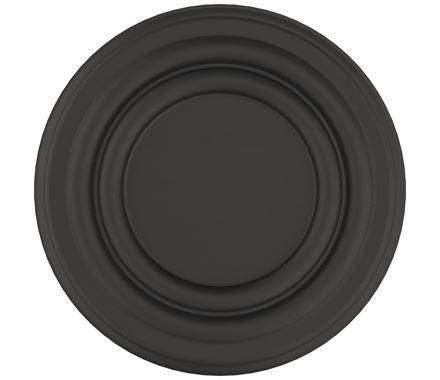 Amerock Cabinet Knob Matte Black 1-1/8 inch (29 mm) Diameter Ville 1 Pack Drawer Knob Cabinet Hardware