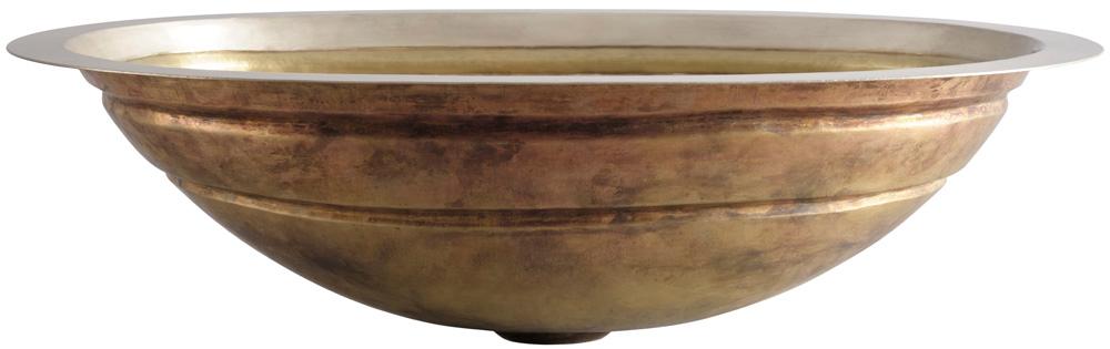 Thompson Traders Quintana Bath Sink Quintana KC2OBC Satin Brass and Burnished Nickel
(Smooth)