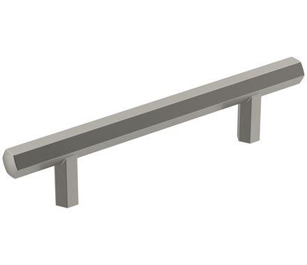 Amerock Cabinet Pull Satin Nickel 3-3/4 inch (96 mm) Center-to-Center Caliber 1 Pack Drawer Pull Cabinet Handle Cabinet Hardware