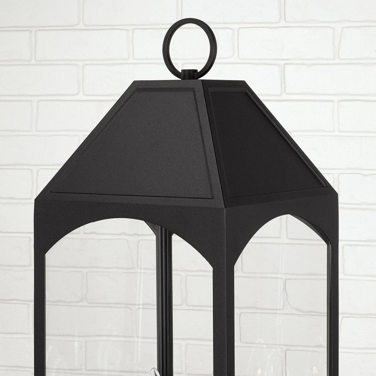 Capital Lighting 946343BK Burton 4 Light Outdoor Post Lantern Black