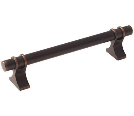 Amerock Cabinet Pull Oil Rubbed Bronze 5-1/16 inch (128 mm) Center to Center Davenport 1 Pack Drawer Pull Drawer Handle Cabinet Hardware