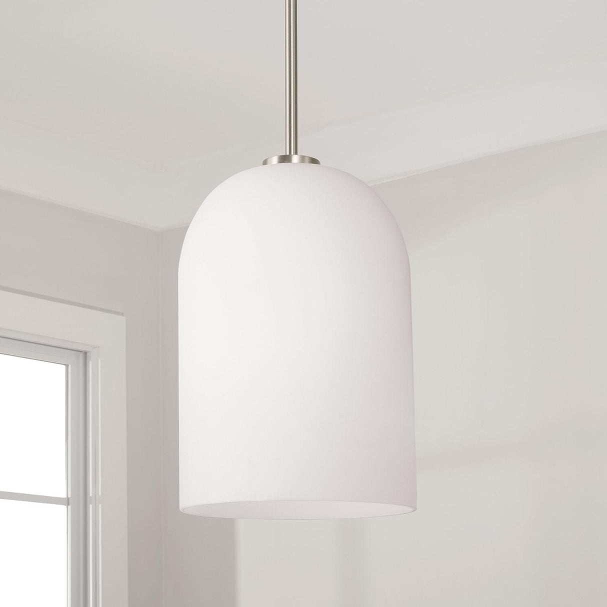 Capital Lighting 348811BN Lawson 1 Light Pendant Brushed Nickel