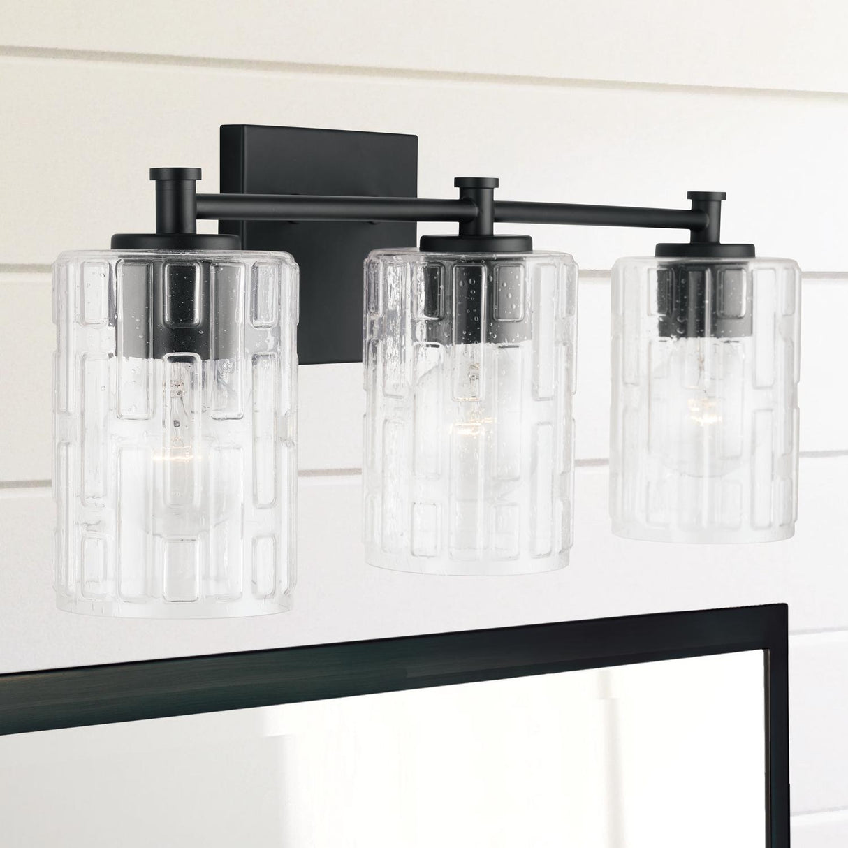 Capital Lighting 138331MB-491 Emerson 3 Light Vanity Matte Black