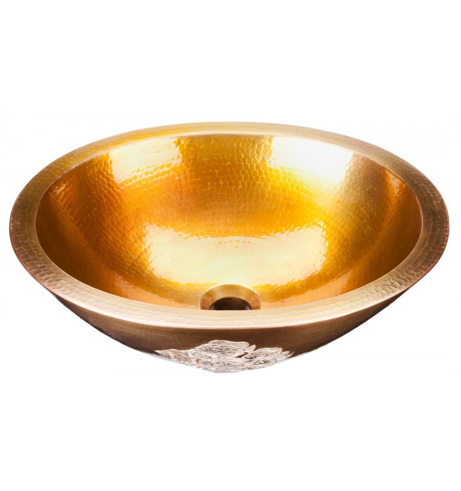 Thompson Traders Oceanus II Antique Satin Gold Bath Sink Altamira PBC-ASG Antique Satin Gold with Nickel Accents
(Hammered)