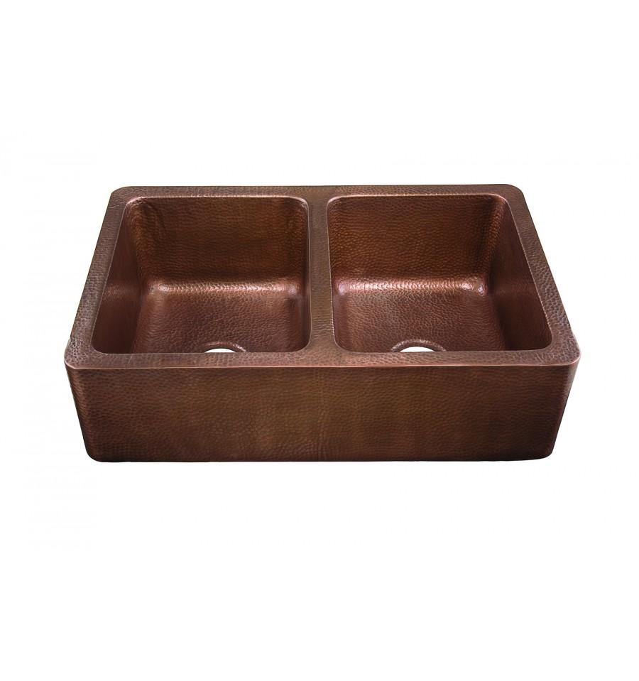 Thompson Traders Corniglia Antique Copper Kitchen Sink Quiroga KDA-3322AH Antique Copper
(Hammered)