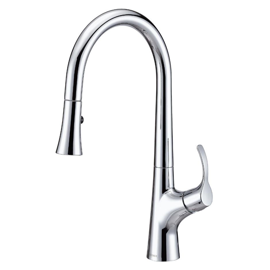 Gerber D454422 Chrome Antioch Single Handle Pull-down Kitchen Faucet
