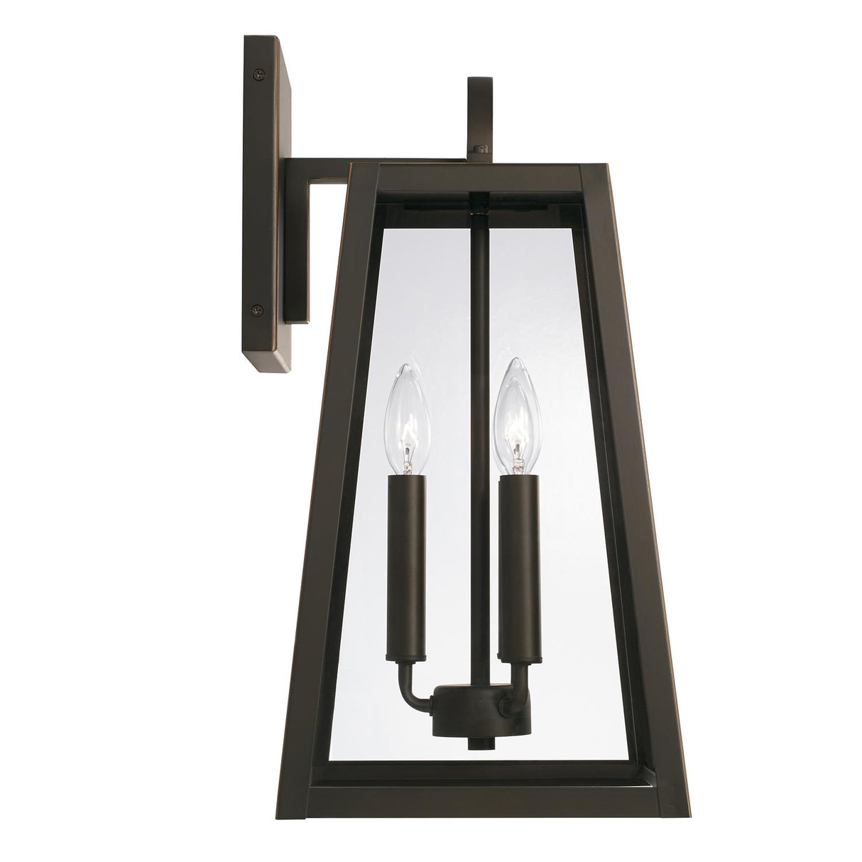 Capital Lighting 943732OZ Leighton 3 Light Outdoor Wall Lantern Oiled Bronze