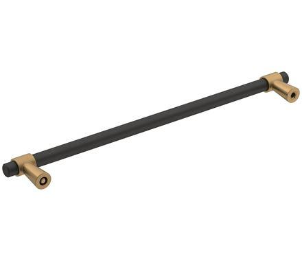 Amerock Cabinet Pull Matte Black/Champagne Bronze 8-13/16 inch (224 mm) Center-to-Center Mergence 1 Pack Drawer Pull Cabinet Handle Cabinet Hardware