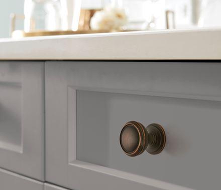 Amerock Cabinet Knob Oil Rubbed Bronze 1-1/4 inch (32 mm) Diameter Revitalize 1 Pack Drawer Knob Cabinet Hardware