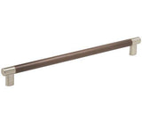 Amerock Cabinet Pull Satin Nickel/Oil-Rubbed Bronze 12-5/8 inch (320 mm) Center to Center Esquire 1 Pack Drawer Pull Drawer Handle Cabinet Hardware