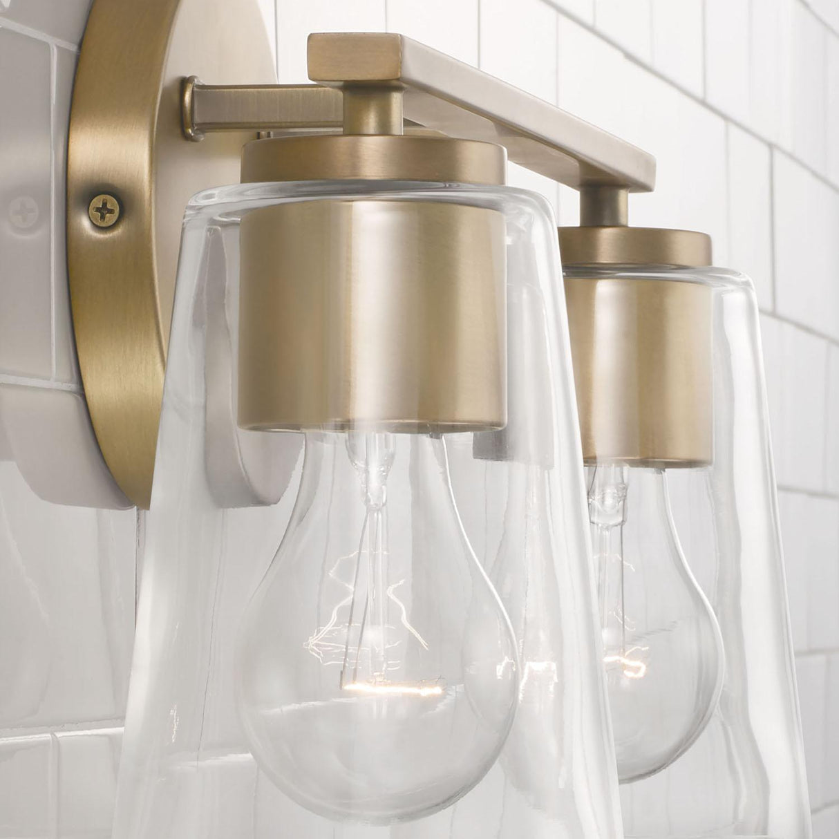 Capital Lighting 148621AD-537 Portman 2 Light Vanity Aged Brass