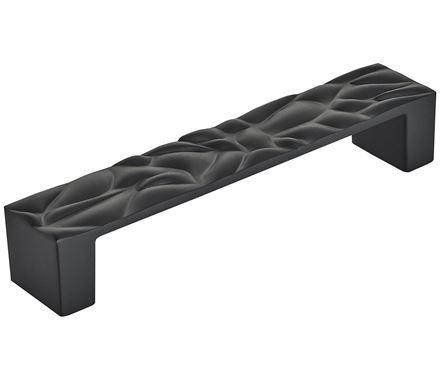 Amerock Cabinet Pull Matte Black 5-1/16 inch (128 mm) Center to Center Calathea 1 Pack Drawer Pull Drawer Handle Cabinet Hardware