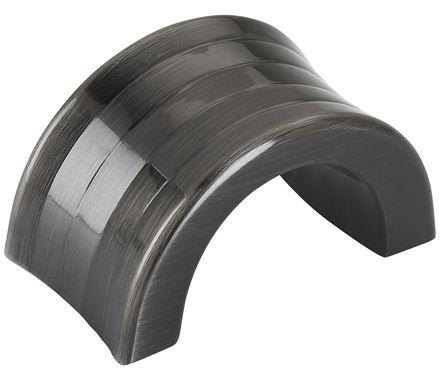 Amerock Cabinet Finger Pull Gunmetal 1-1/4 inch (32 mm) Center to Center Concentric 1 Pack Drawer Pull Drawer Handle Cabinet Hardware