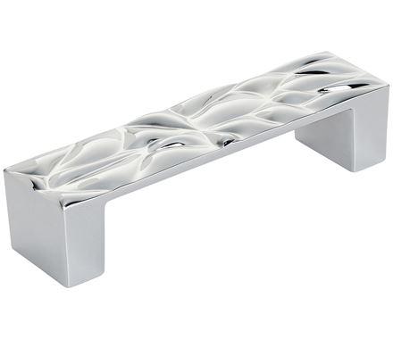 Amerock Cabinet Pull Polished Chrome 3-3/4 inch (96 mm) Center to Center Calathea 1 Pack Drawer Pull Drawer Handle Cabinet Hardware