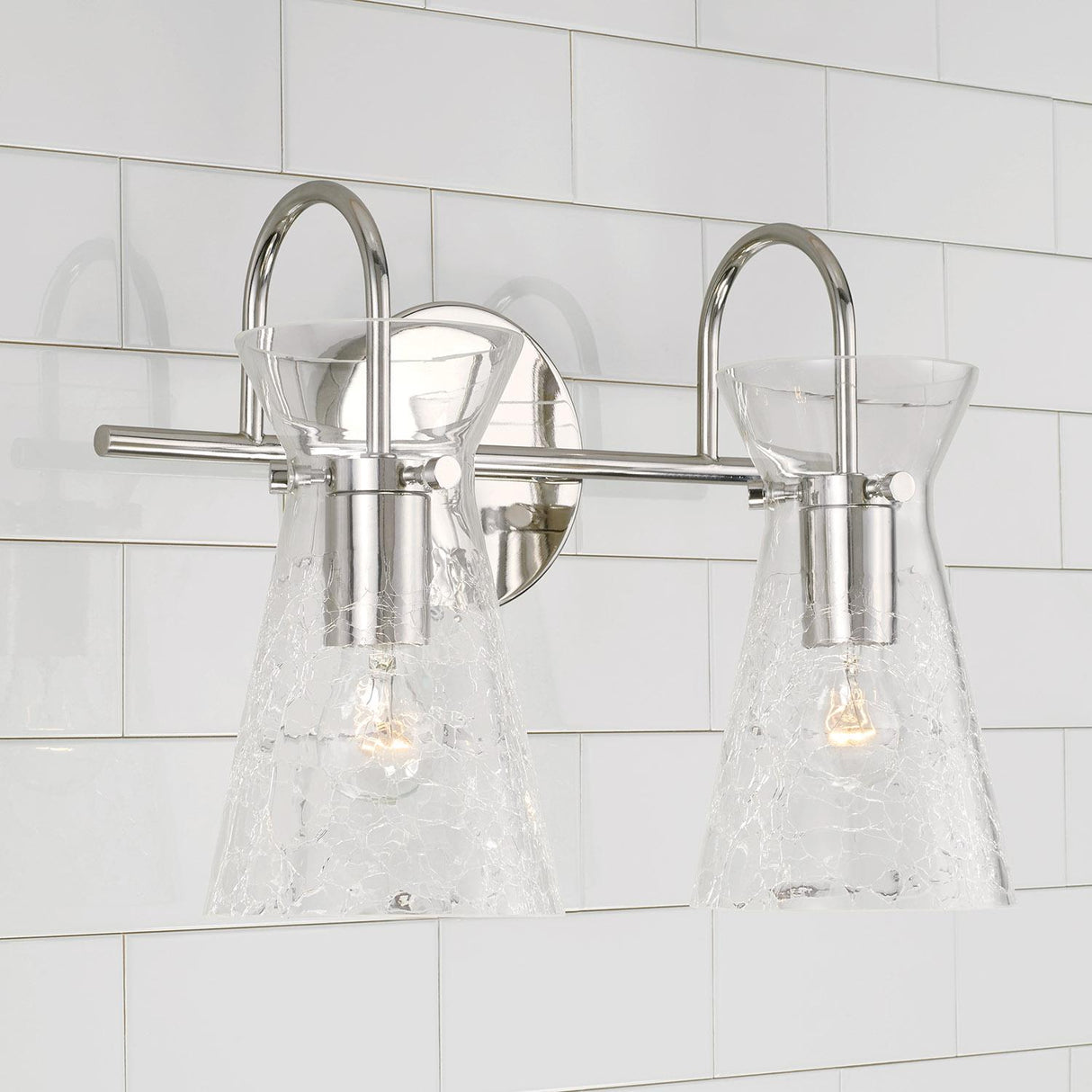 Capital Lighting 142421PN Mila 2 Light Vanity Polished Nickel