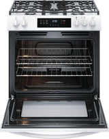 Frigidaire FCFG3062AW 30" Front Control Gas Range with Quick Boil