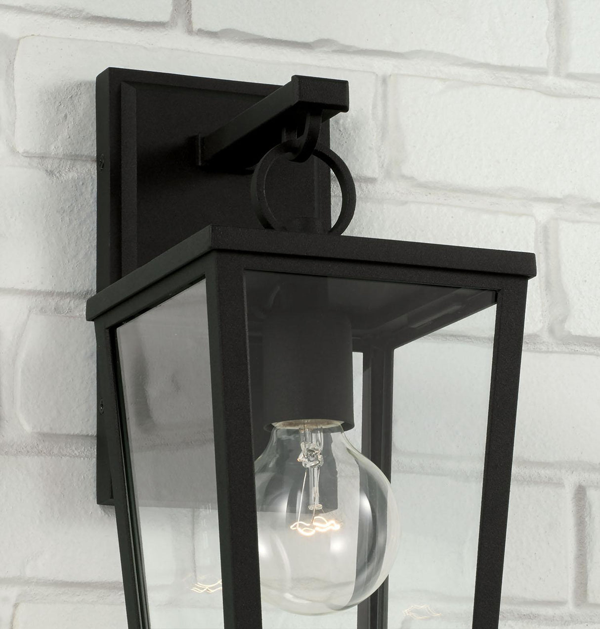 Capital Lighting 948111BK Elliott 1 Light Outdoor Wall Lantern Black