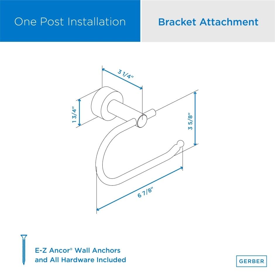 Gerber D446232BN Brushed Nickel Parma Eurostyle Paper Holder