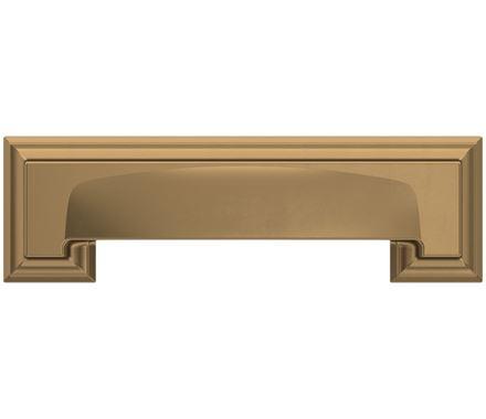 Amerock Cabinet Cup Pull Champagne Bronze 3 inch & 3-3/4 inch (76mm & 96 mm) Center-to-Center Appoint 1 Pack Drawer Pull Cabinet Handle Cabinet Hardware