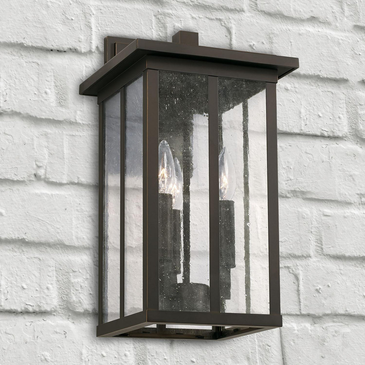 Capital Lighting 943832OZ Barrett 3 Light Outdoor Wall Lantern Oiled Bronze