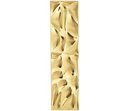 Amerock Cabinet Pull Brushed Gold 3-3/4 inch (96 mm) Center to Center Calathea 1 Pack Drawer Pull Drawer Handle Cabinet Hardware