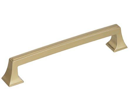 Amerock Cabinet Pull Golden Champagne 6-5/16 inch (160 mm) Center to Center Mulholland 1 Pack Drawer Pull Drawer Handle Cabinet Hardware