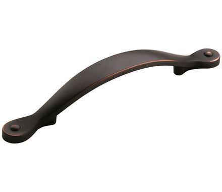 Amerock Cabinet Pull Oil Rubbed Bronze 3-3/4 inch (96 mm) Center to Center Inspirations 1 Pack Drawer Pull Drawer Handle Cabinet Hardware
