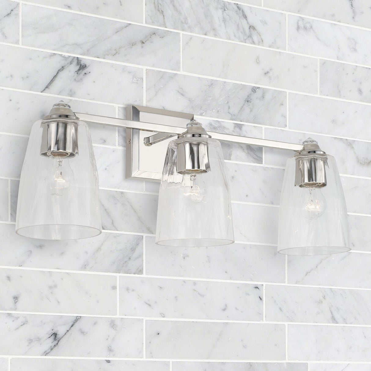 Capital Lighting 141831PN-509 Laurent 3 Light Vanity Polished Nickel
