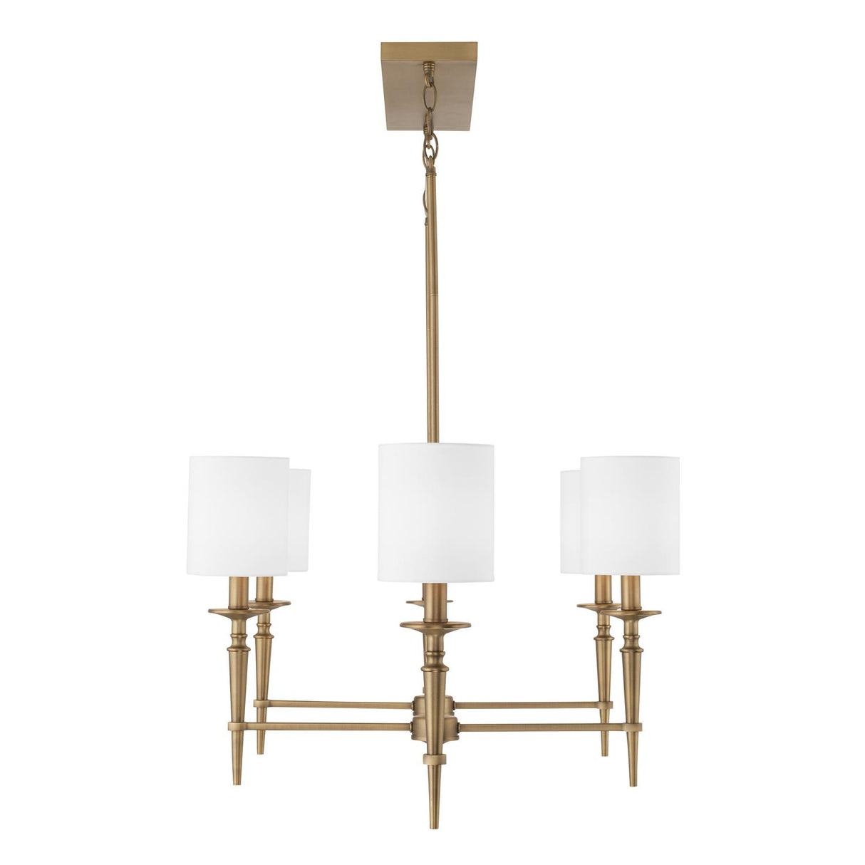 Capital Lighting 842661AD-701 Abbie 6 Light Island Aged Brass