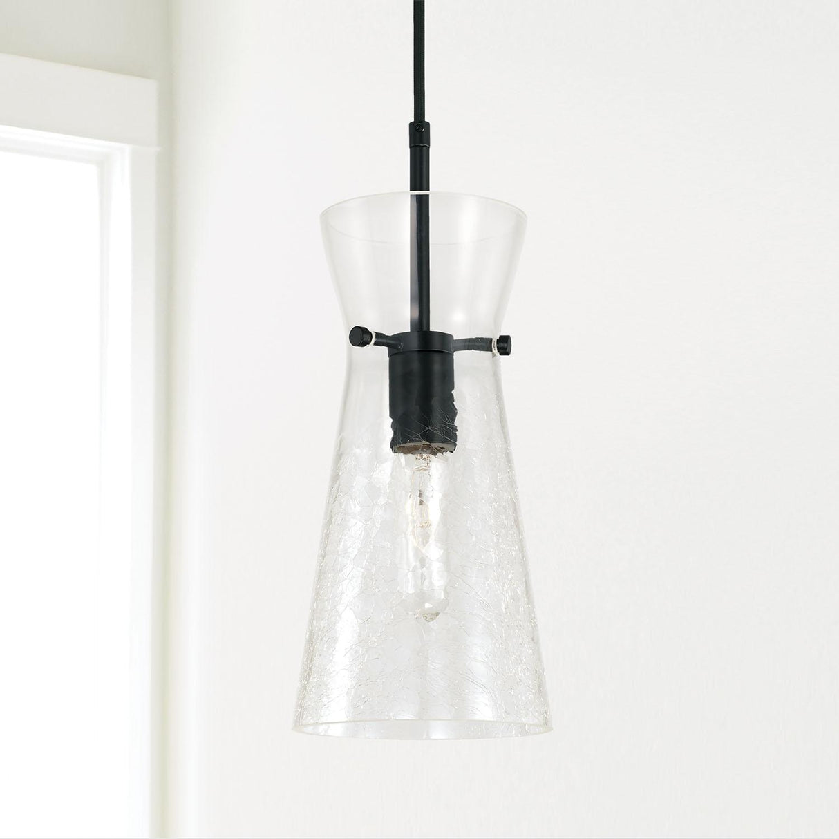 Capital Lighting 342411MB Mila 1 Light Pendant Matte Black