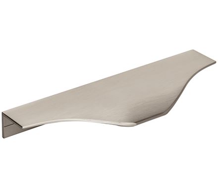 Amerock Cabinet Edge Pull Satin Nickel 4-9/16 inch (116 mm) Center to Center Aloft 1 Pack Drawer Pull Drawer Handle Cabinet Hardware
