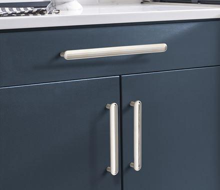 Amerock Cabinet Pull Polished Nickel 5-1/16 inch (128 mm) Center to Center Concentric 1 Pack Drawer Pull Drawer Handle Cabinet Hardware
