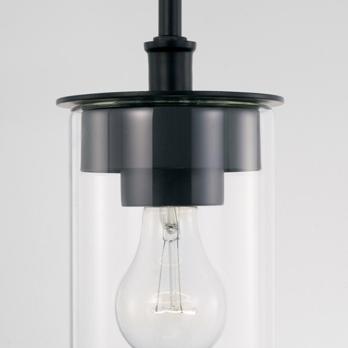 Capital Lighting 246811MB-532 Mason 1 Light Semi-Flush Matte Black