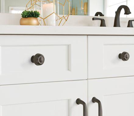 Amerock Cabinet Pull Black Bronze 3 inch (76 mm) Center to Center Kane 1 Pack Drawer Pull Drawer Handle Cabinet Hardware