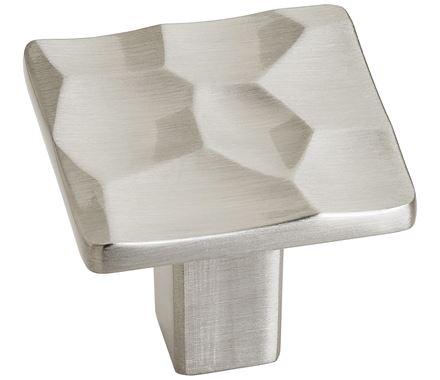 Amerock Cabinet Knob Satin Nickel 1-3/16 inch (30 mm) Length Kamari 1 Pack Drawer Knob Cabinet Hardware