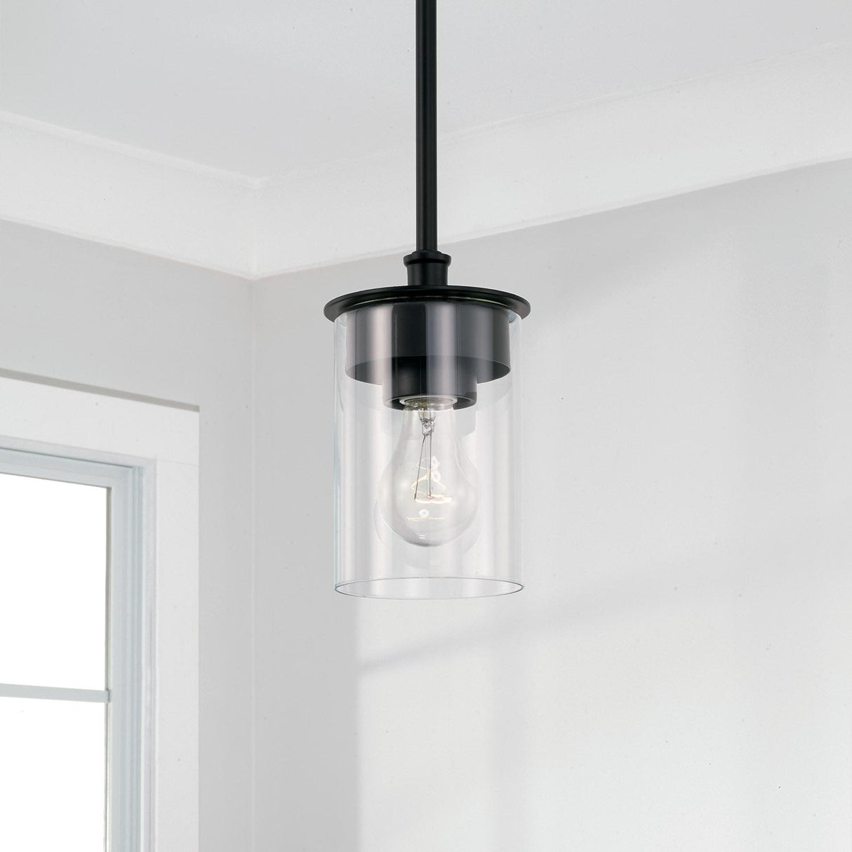 Capital Lighting 246811MB-532 Mason 1 Light Semi-Flush Matte Black