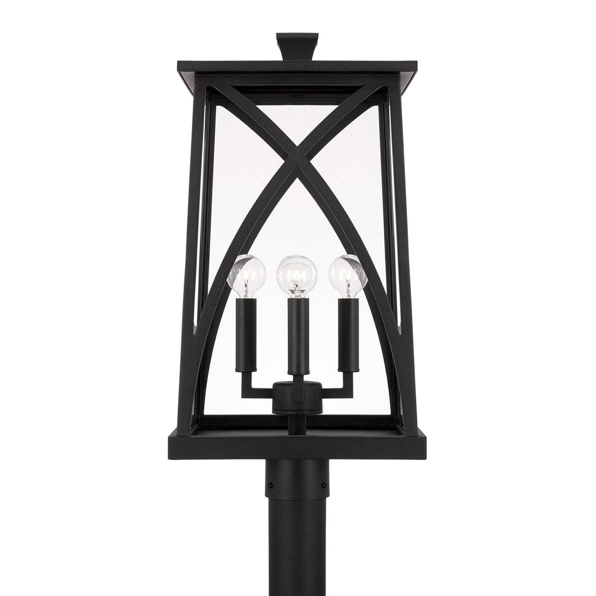 Capital Lighting 946543BK Marshall 4 Light Outdoor Post Lantern Black