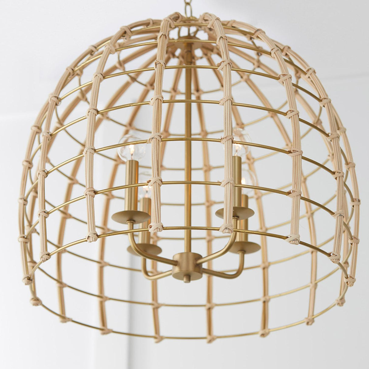 Capital Lighting 344141MA Wren 4 Light Pendant Matte Brass