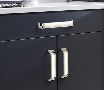 Amerock Cabinet Pull Polished Nickel 7-9/16 inch (192 mm) Center to Center Concentric 1 Pack Drawer Pull Drawer Handle Cabinet Hardware