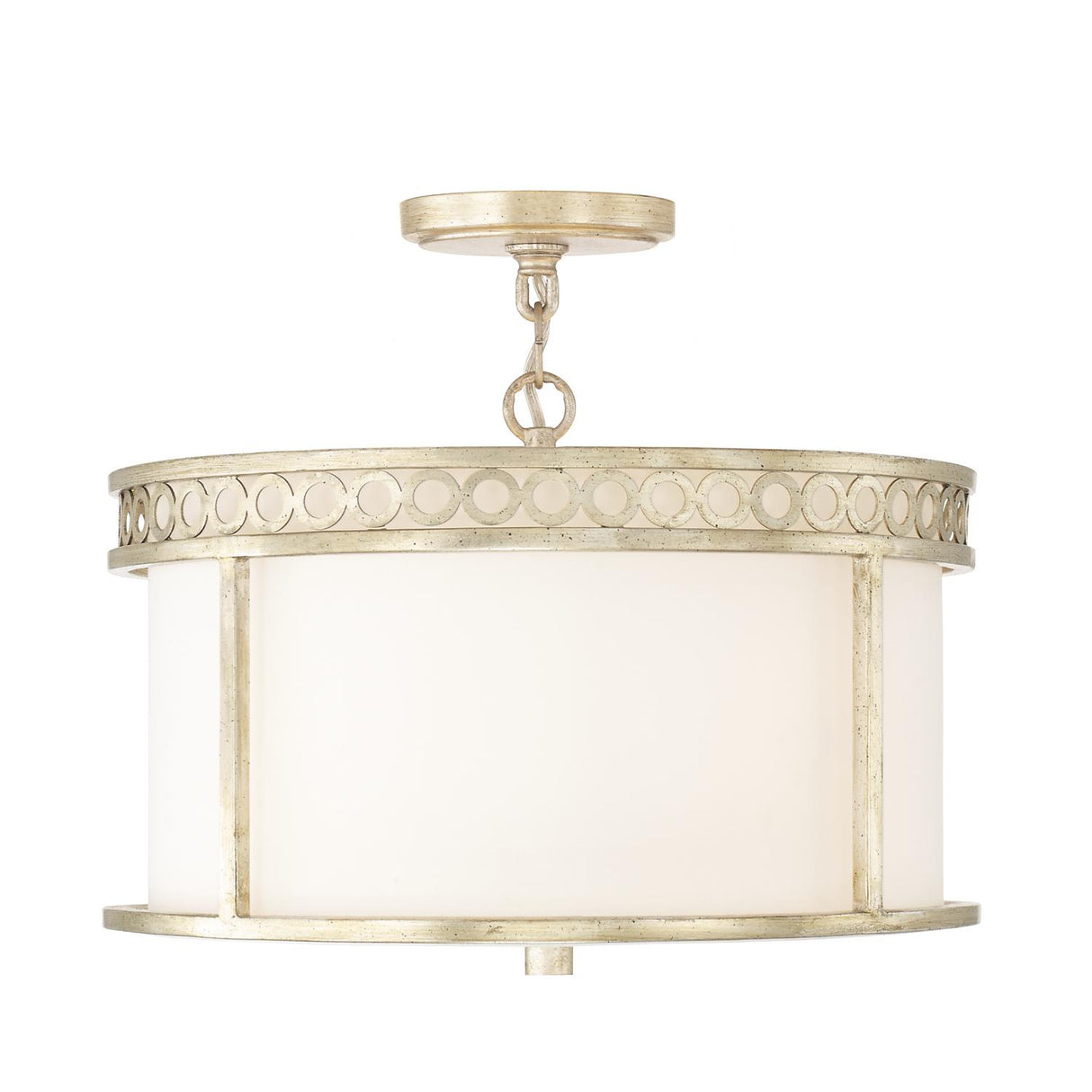 Capital Lighting 243141WG Isabella 4 Light Semi-Flush Winter Gold