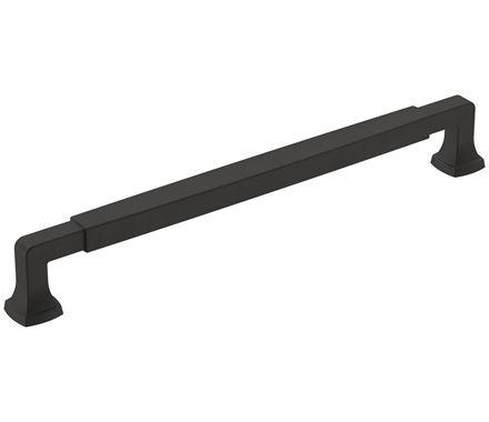 Amerock BP36890FB Stature Cabinet Pull, 8-13/16 in (224 mm) Center-to-Center, Matte Black