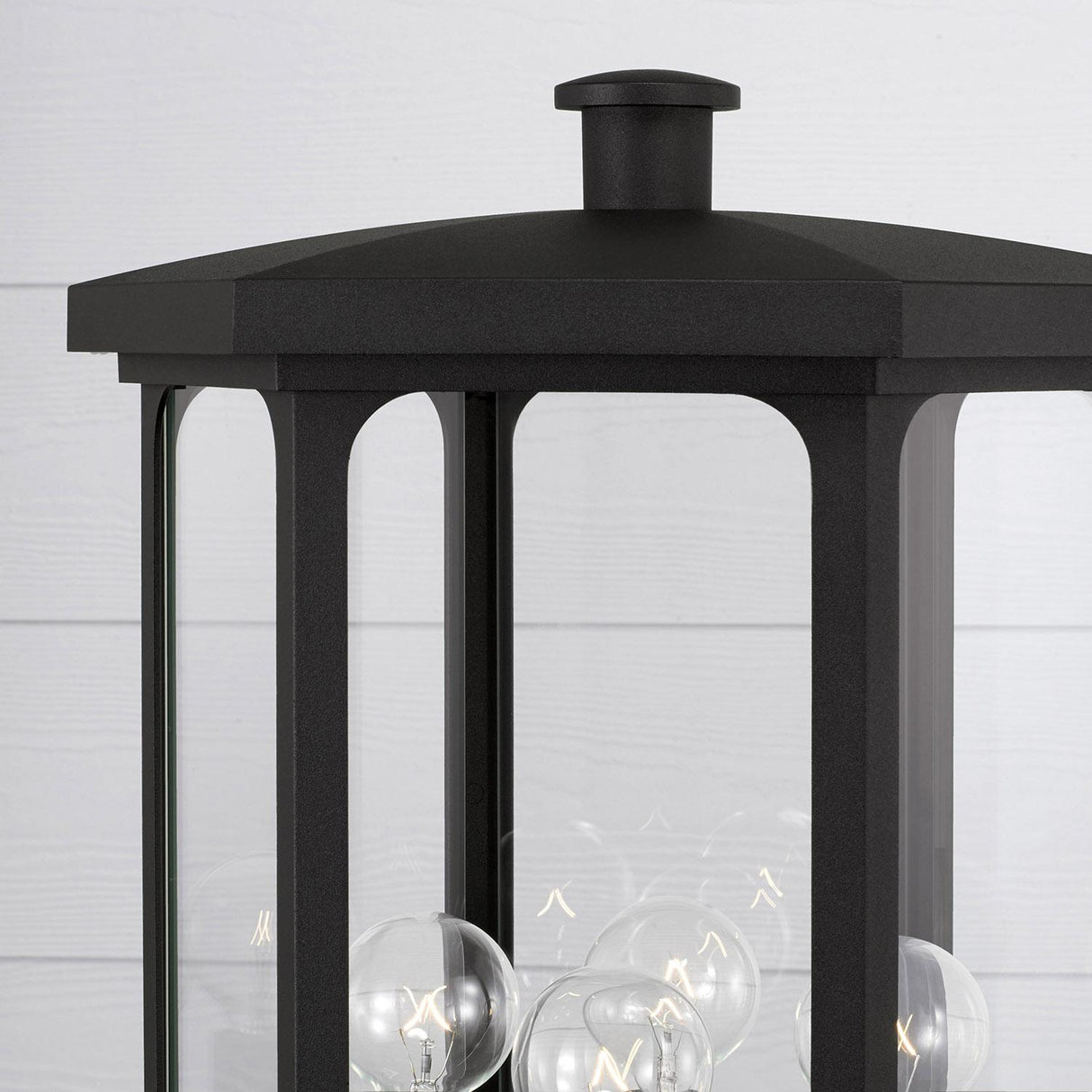 Capital Lighting 946643BK Walton 4 Light Outdoor Post Lantern Black