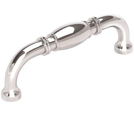 Amerock Cabinet Pull Polished Chrome 3-3/4 inch (96 mm) Center-to-Center Granby 1 Pack Drawer Pull Drawer Handle Cabinet Hardware