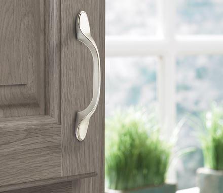 Amerock Cabinet Pull Satin Nickel 3 inch (76 mm) Center-to-Center Ravino 1 Pack Drawer Pull Drawer Handle Cabinet Hardware