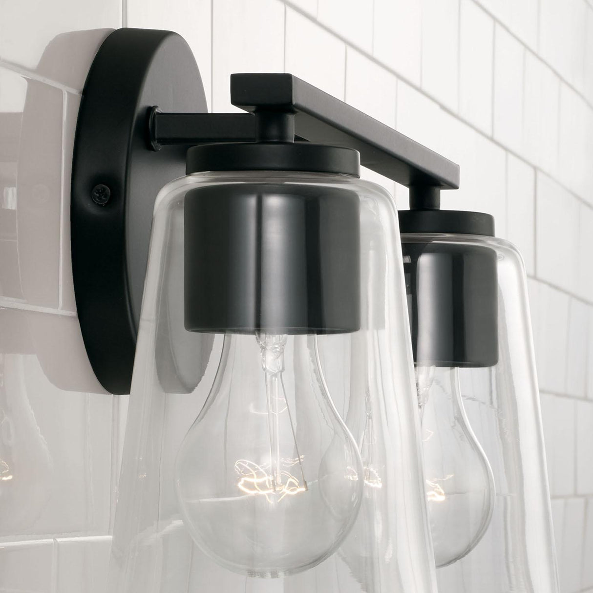 Capital Lighting 148621MB-537 Portman 2 Light Vanity Matte Black