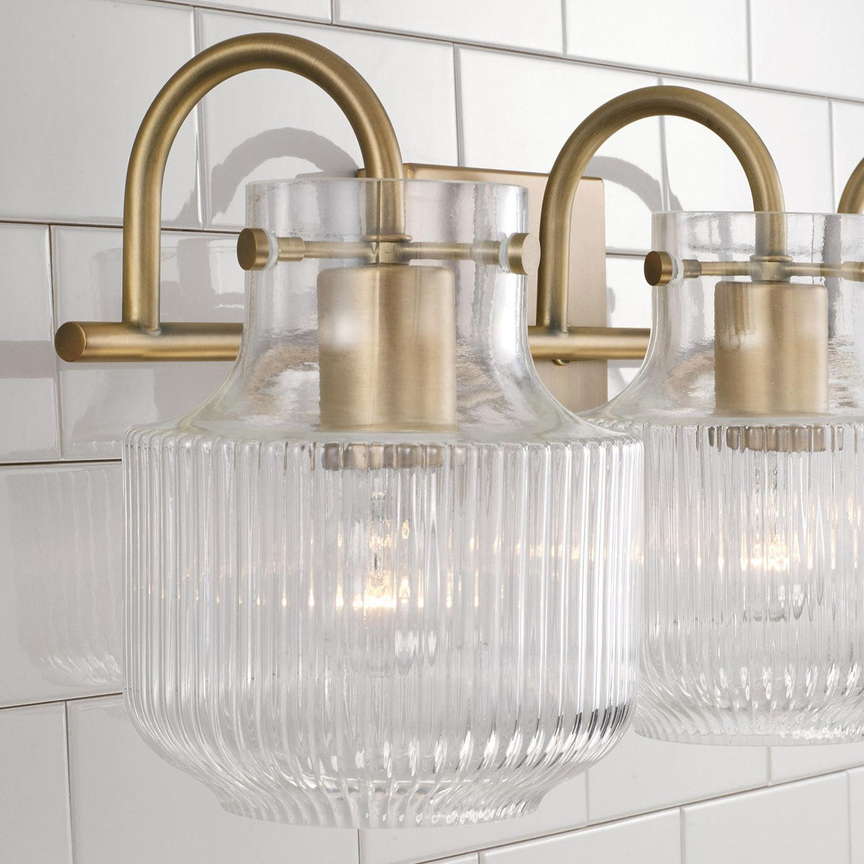 Capital Lighting 145131AD Nyla 3 Light Vanity Aged Brass